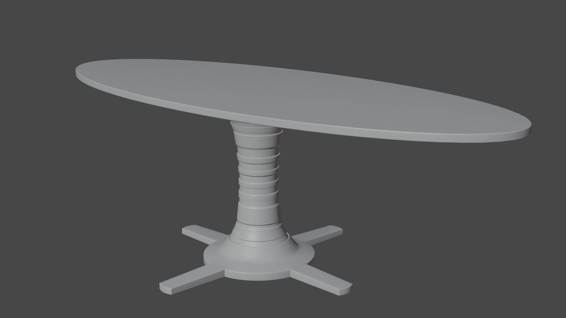chair with table 3D model_9