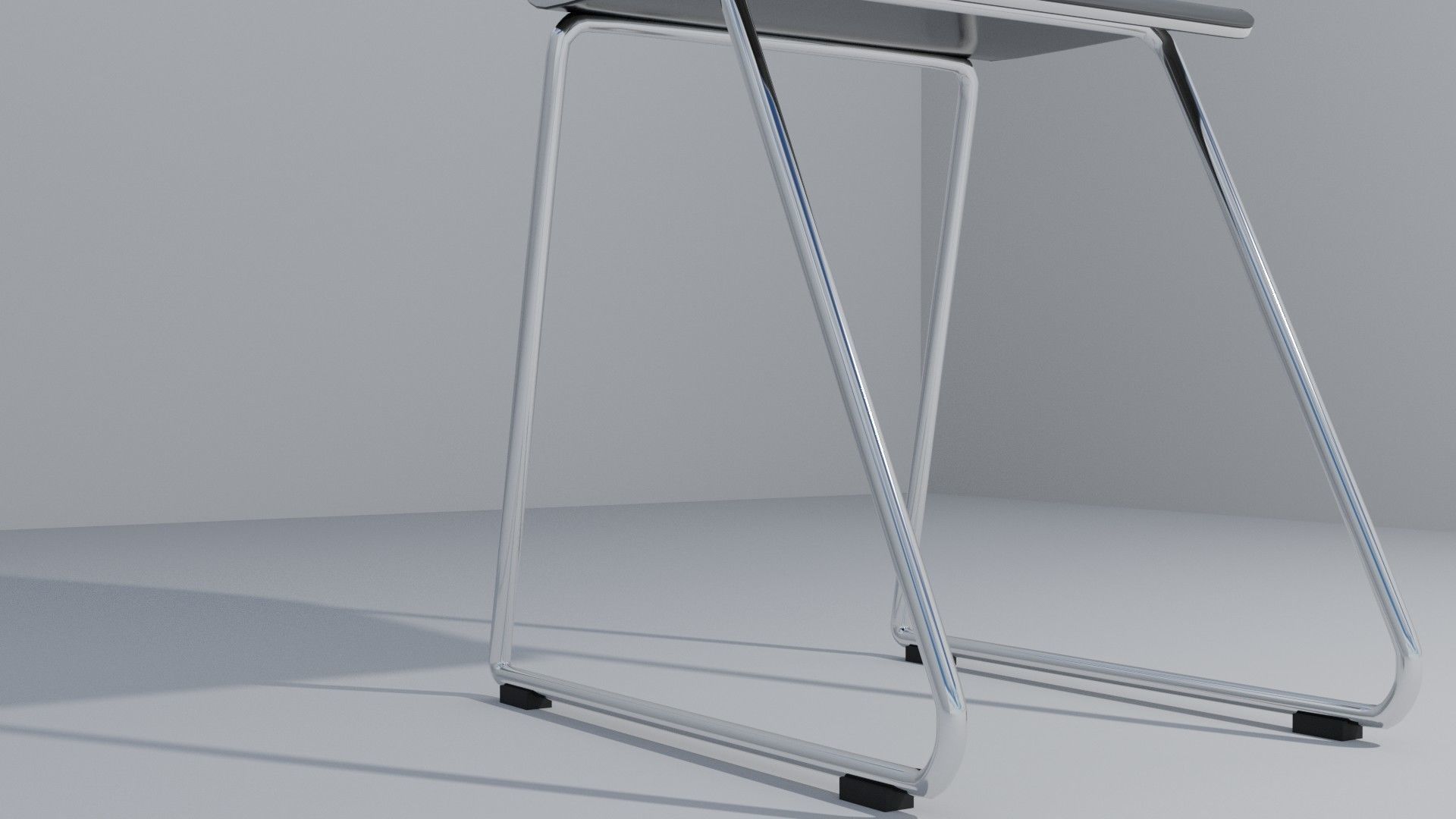 chair with table 3D model_6