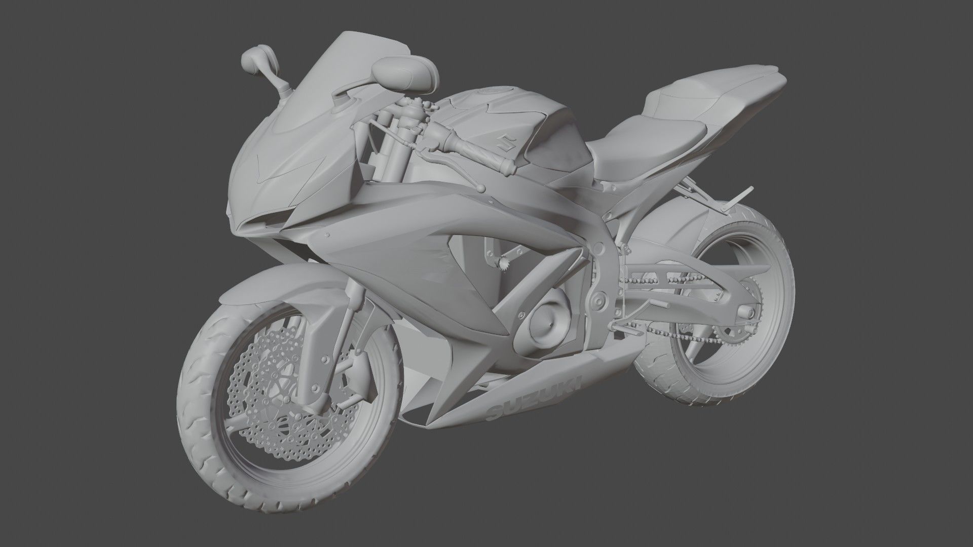 suzuki gsx 750 Bike Free 3D model_7