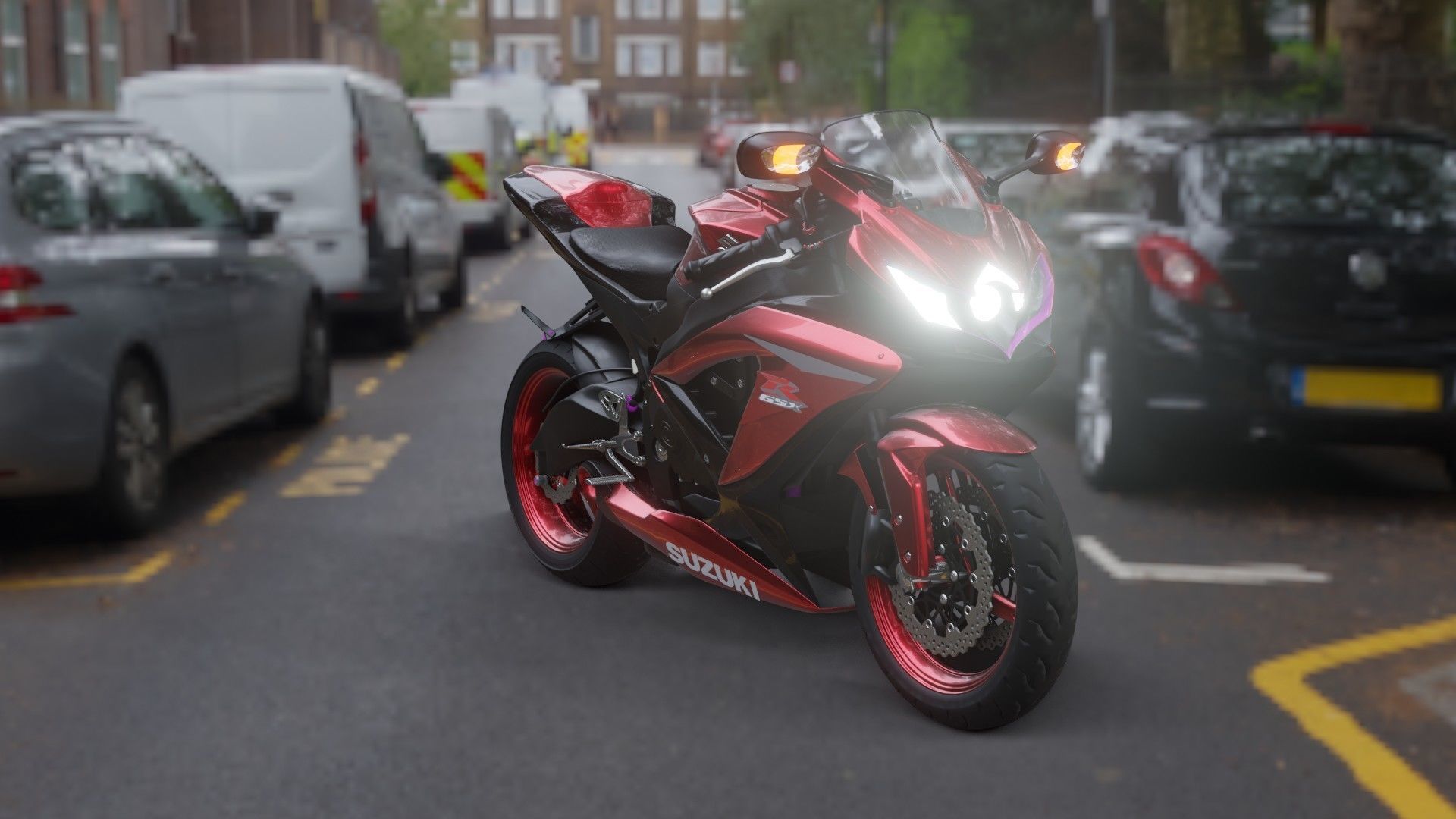 suzuki gsx 750 Bike Free 3D model_2