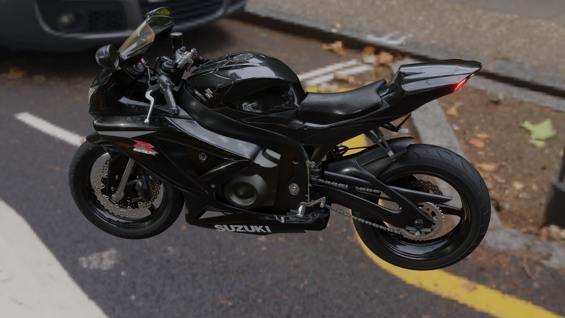 suzuki gsx 750 Bike Free 3D model_1