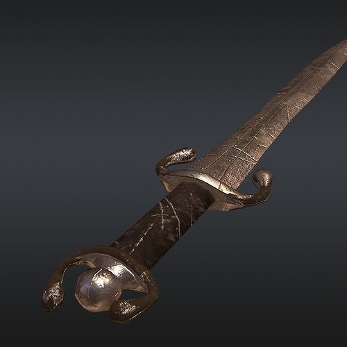 Celt Sword Free low-poly 3D model