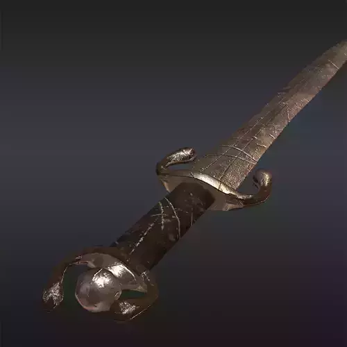 Celt Sword Free low-poly 3D model