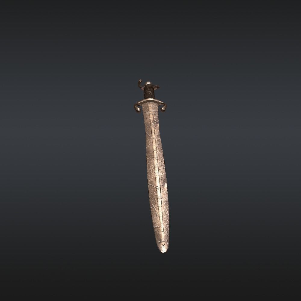 Celt Sword Free low-poly 3D model_2
