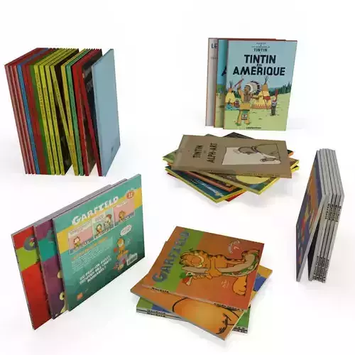 Books Comics 3D model