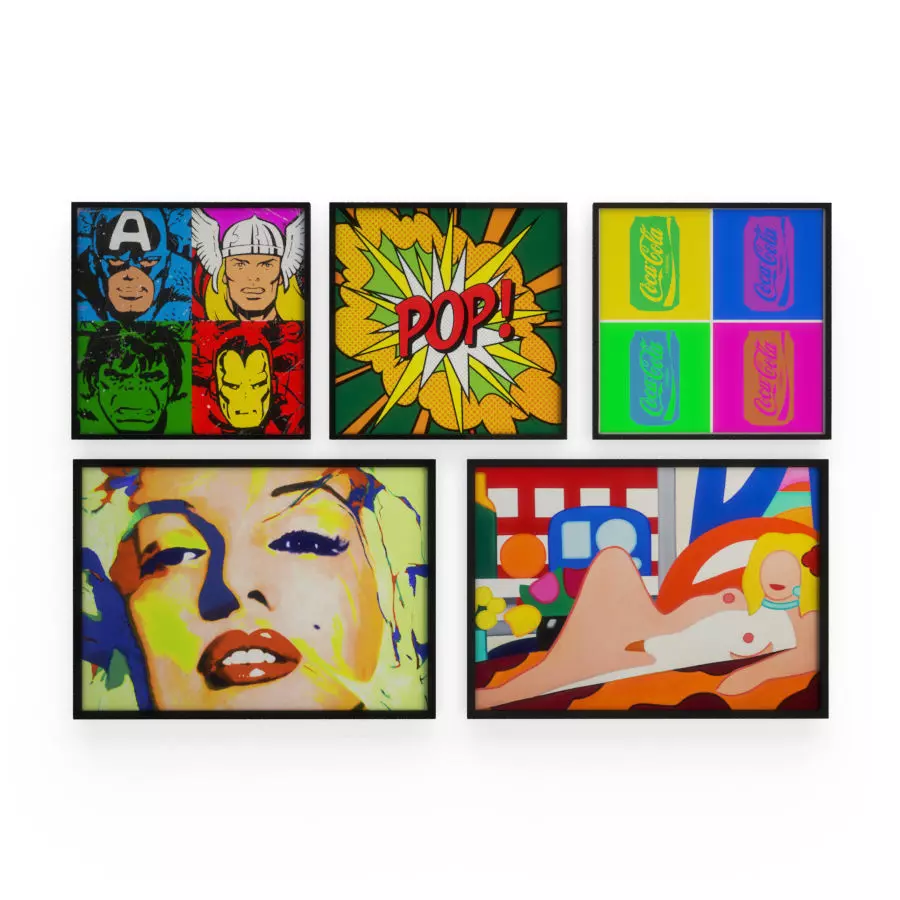 Pop Art Wall Decoration 1 3D model_0