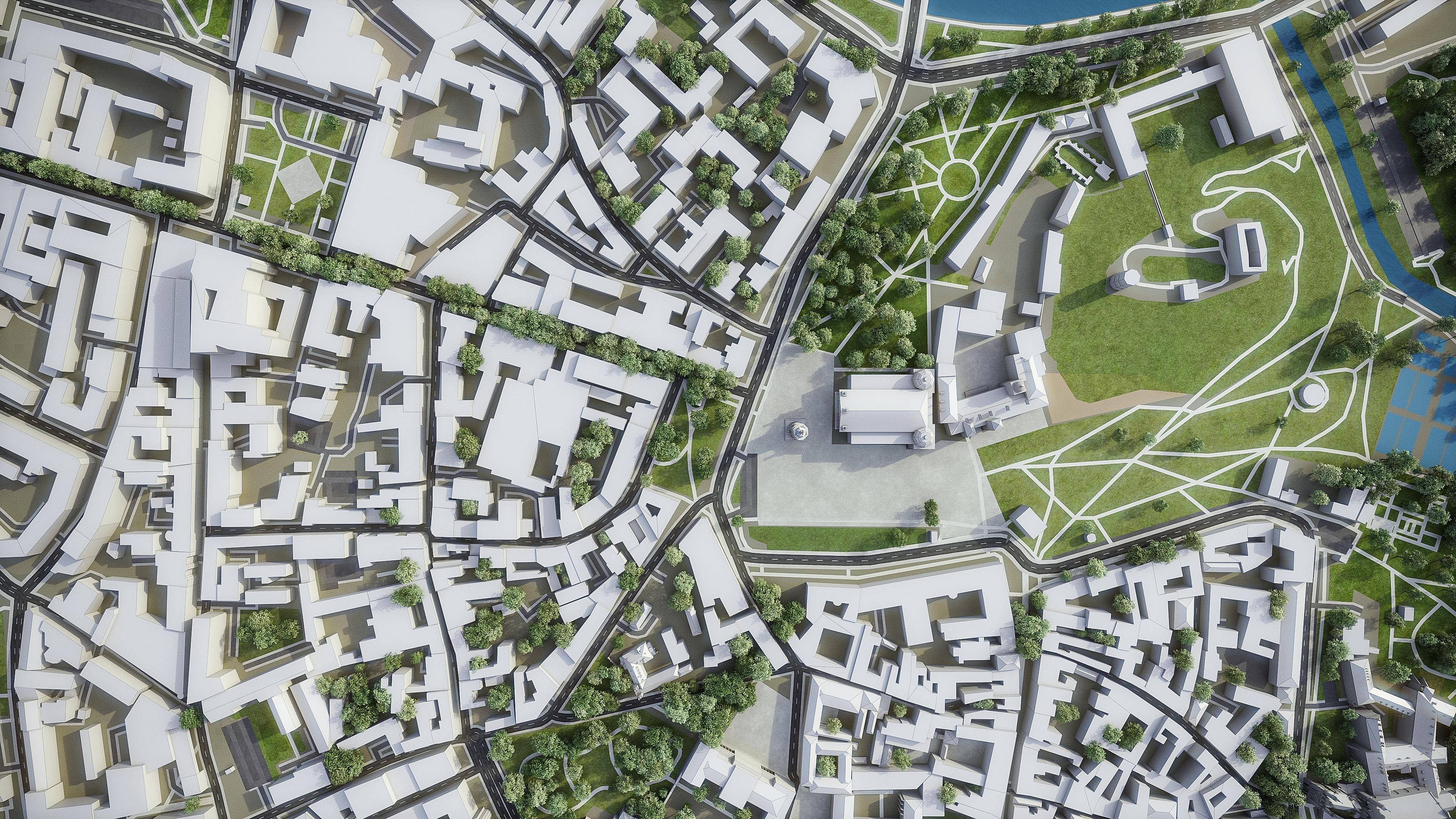 Vilnius - 3D City Model Low-poly 3D model_4