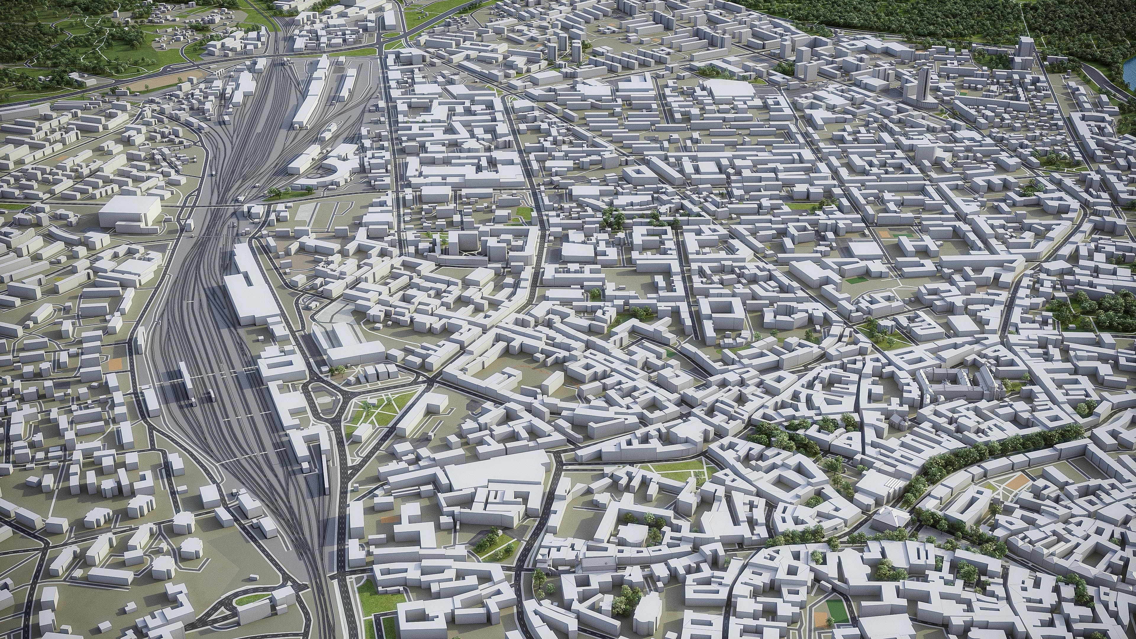 Vilnius - 3D City Model Low-poly 3D model_21