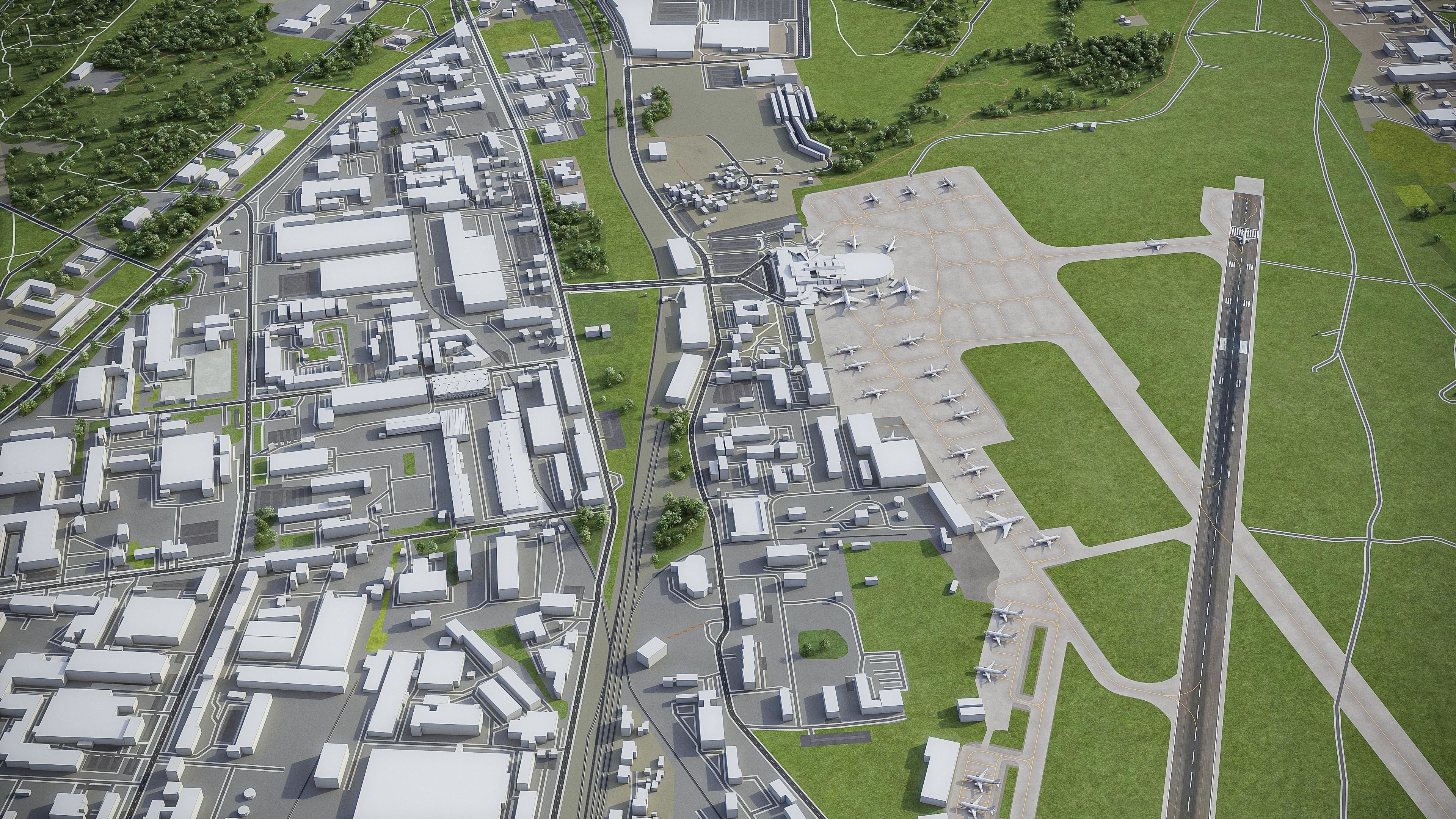 Vilnius - 3D City Model Low-poly 3D model_27