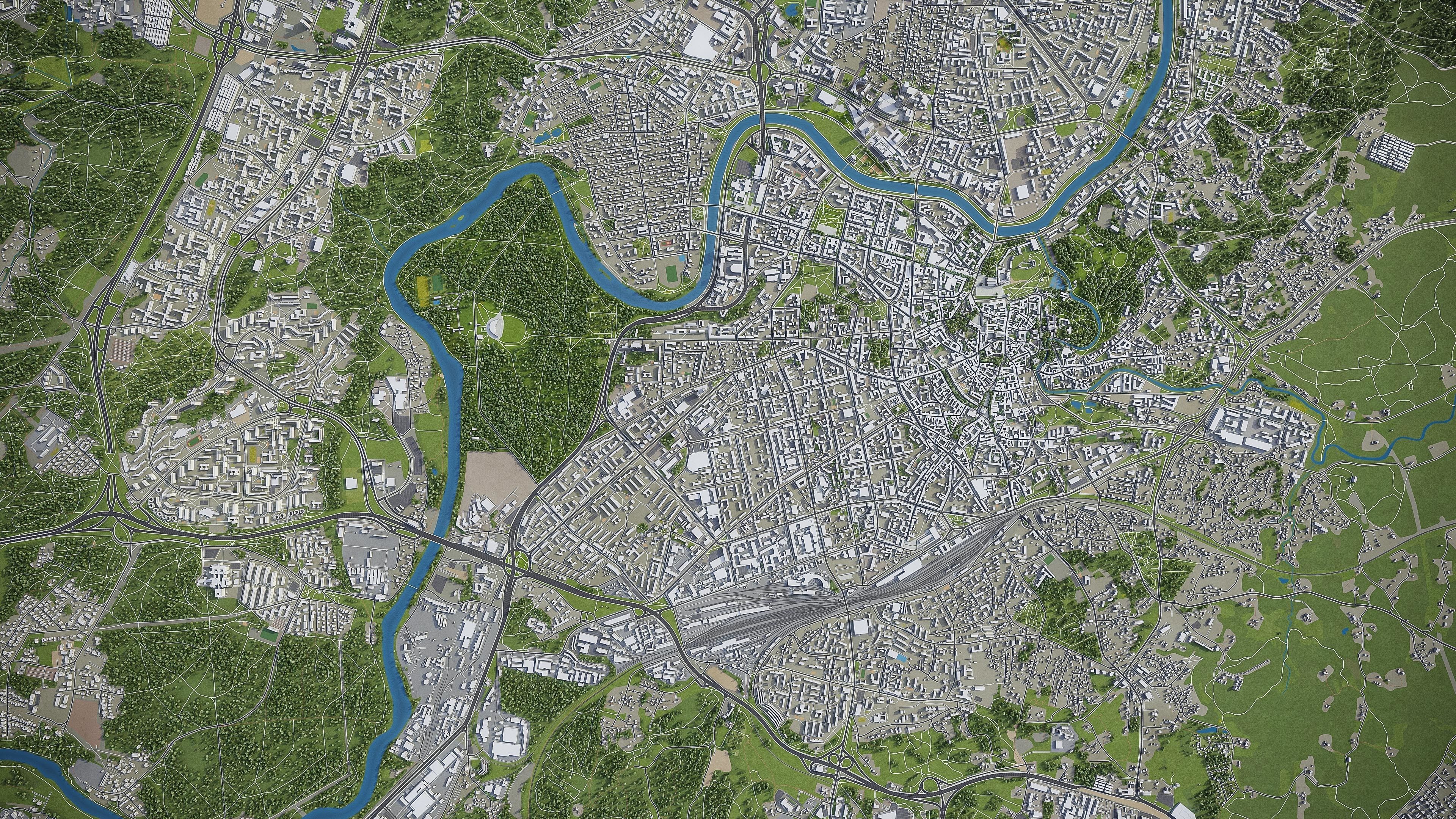 Vilnius - 3D City Model Low-poly 3D model_17