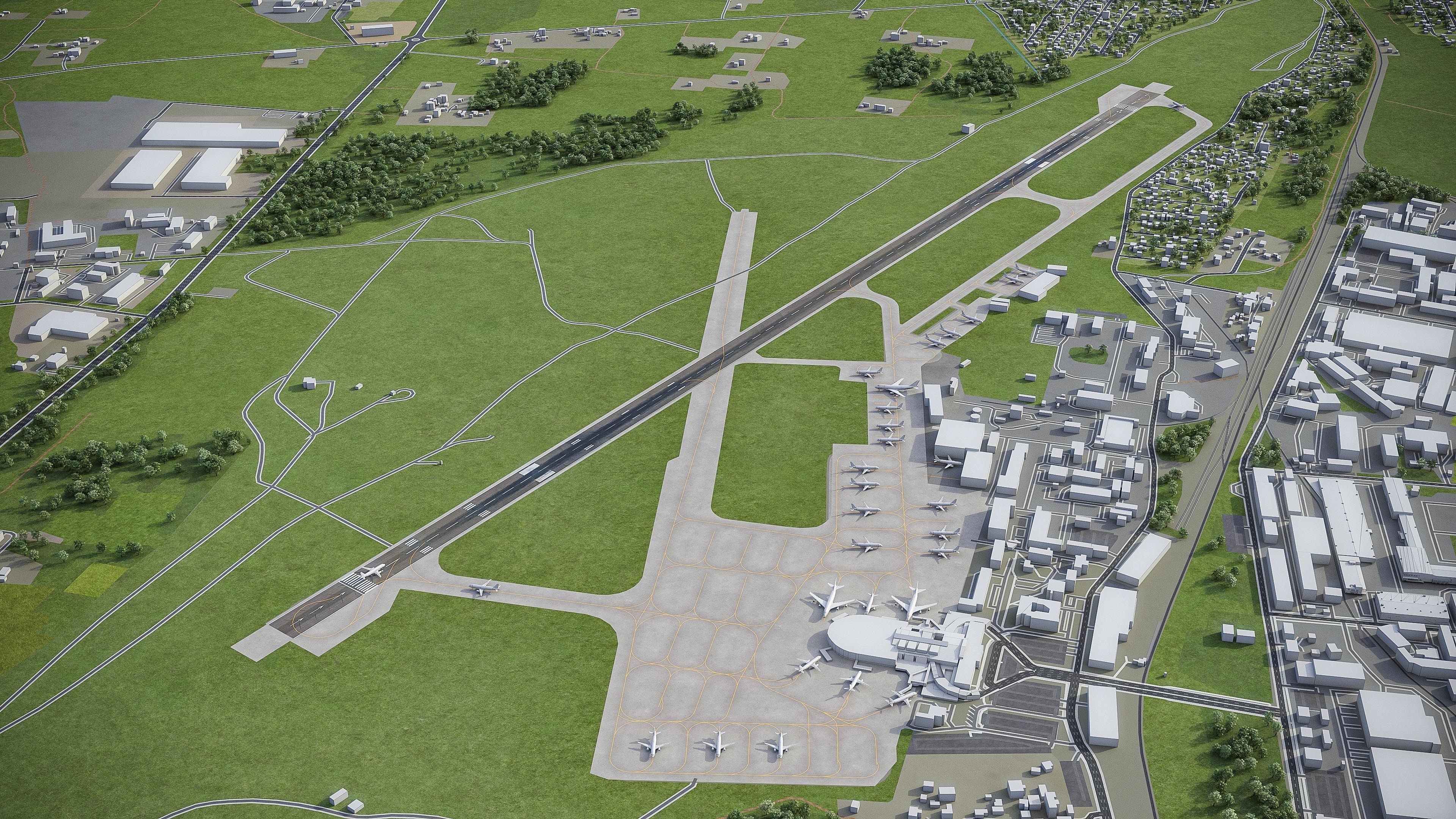 Vilnius - 3D City Model Low-poly 3D model_24