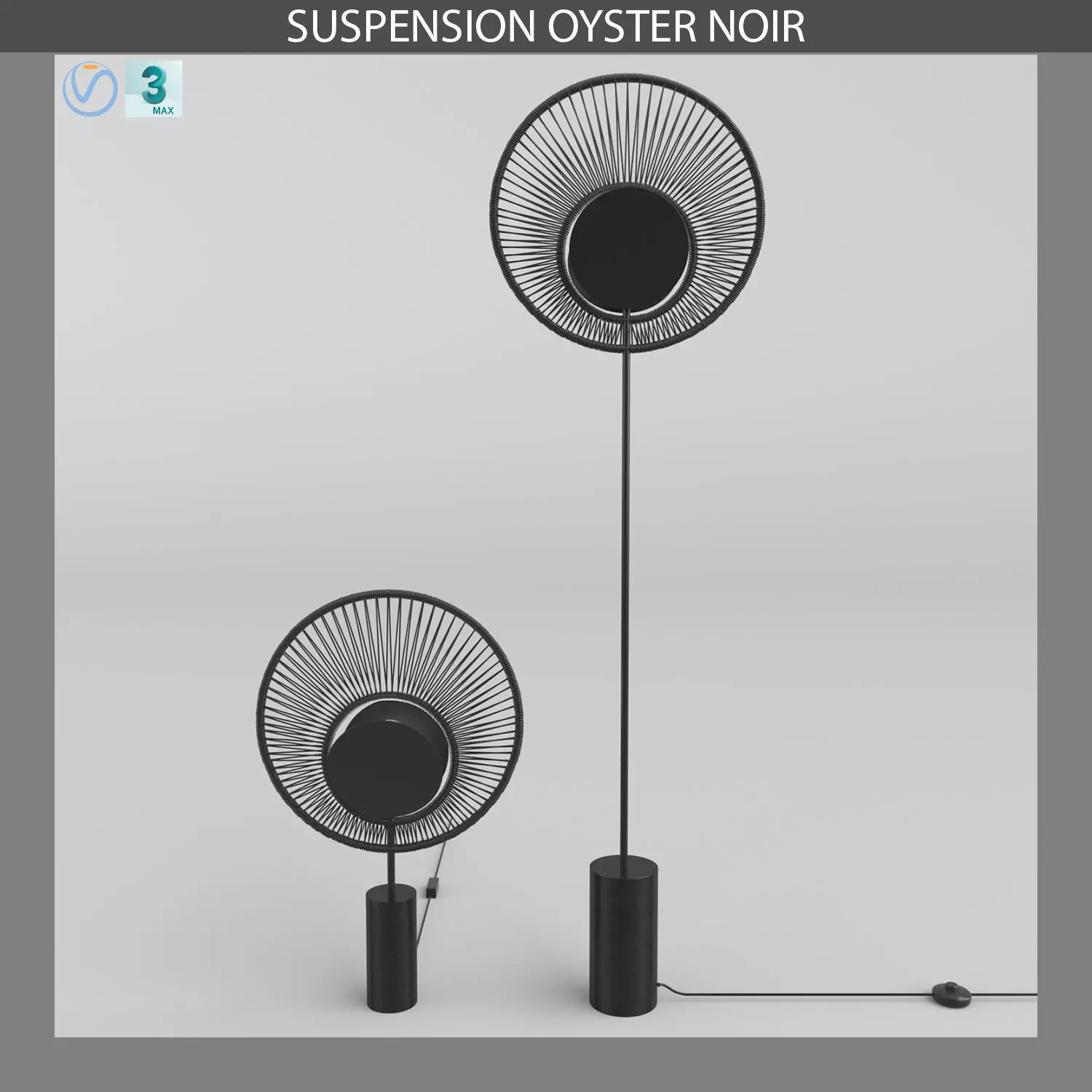 OYSTER Lampe and Lampadaire 3D model