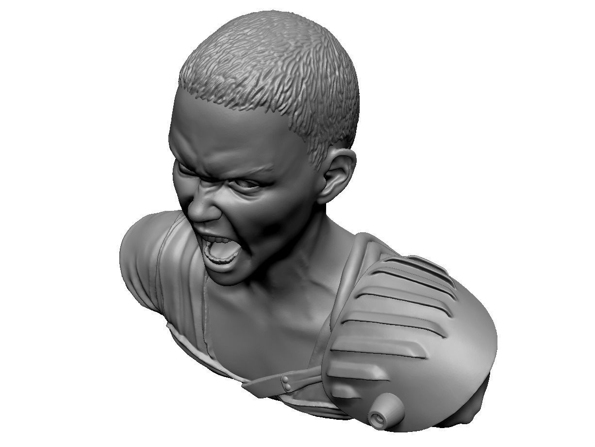 Charlize Theron Furiosa from Mad Max Fury Road 3D print model_6