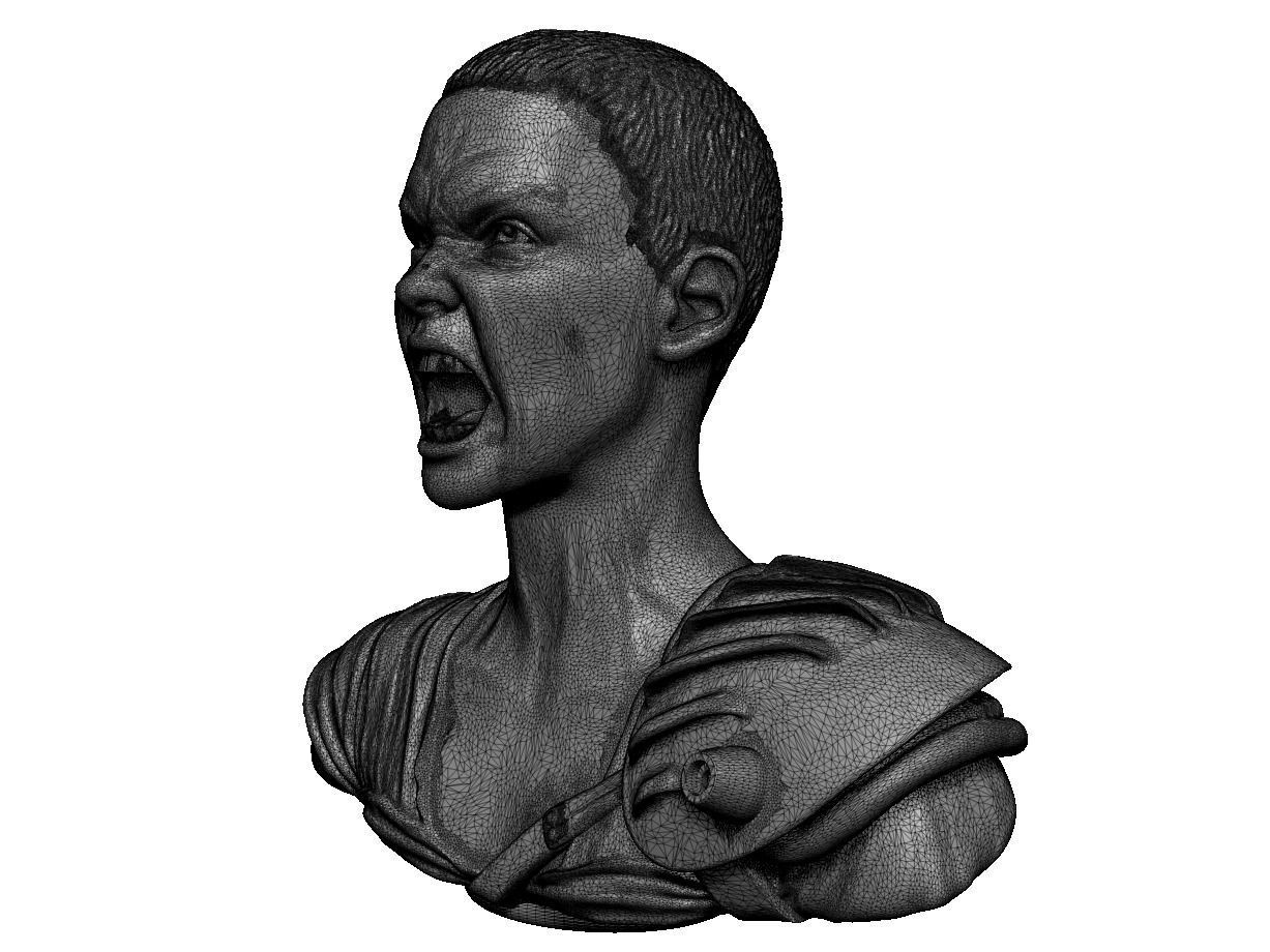 Charlize Theron Furiosa from Mad Max Fury Road 3D print model_10