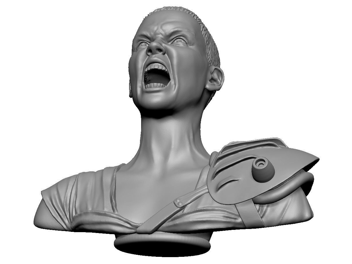 Charlize Theron Furiosa from Mad Max Fury Road 3D print model_7
