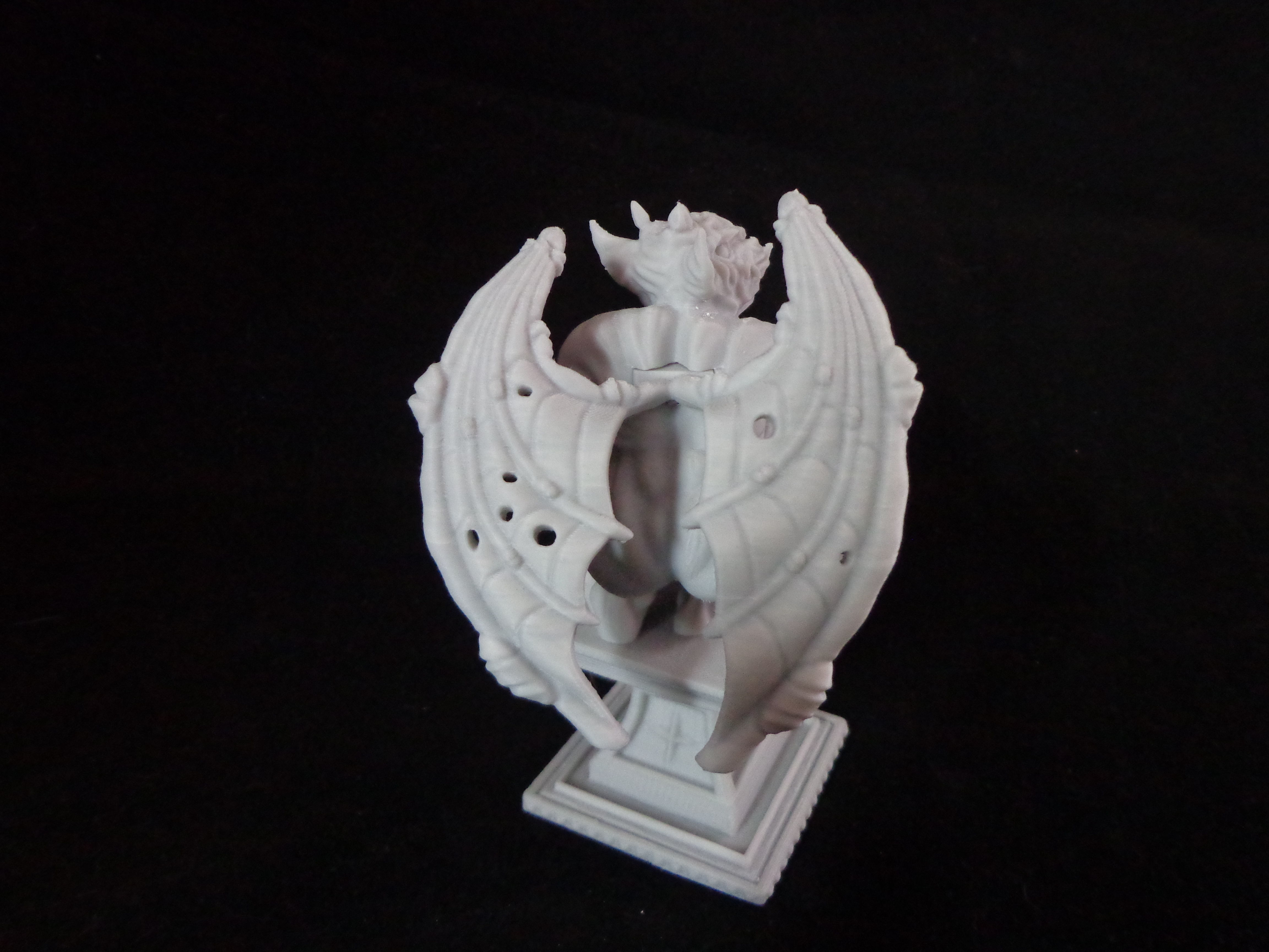 Gargoyle 3d print plastic statue of demon 3D print model_6