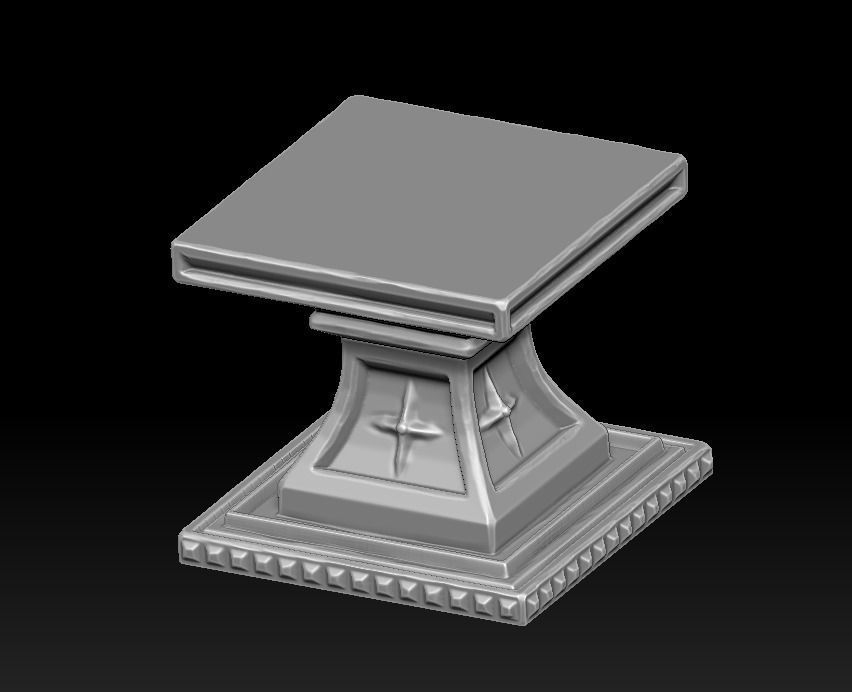 Gargoyle 3d print plastic statue of demon 3D print model_20