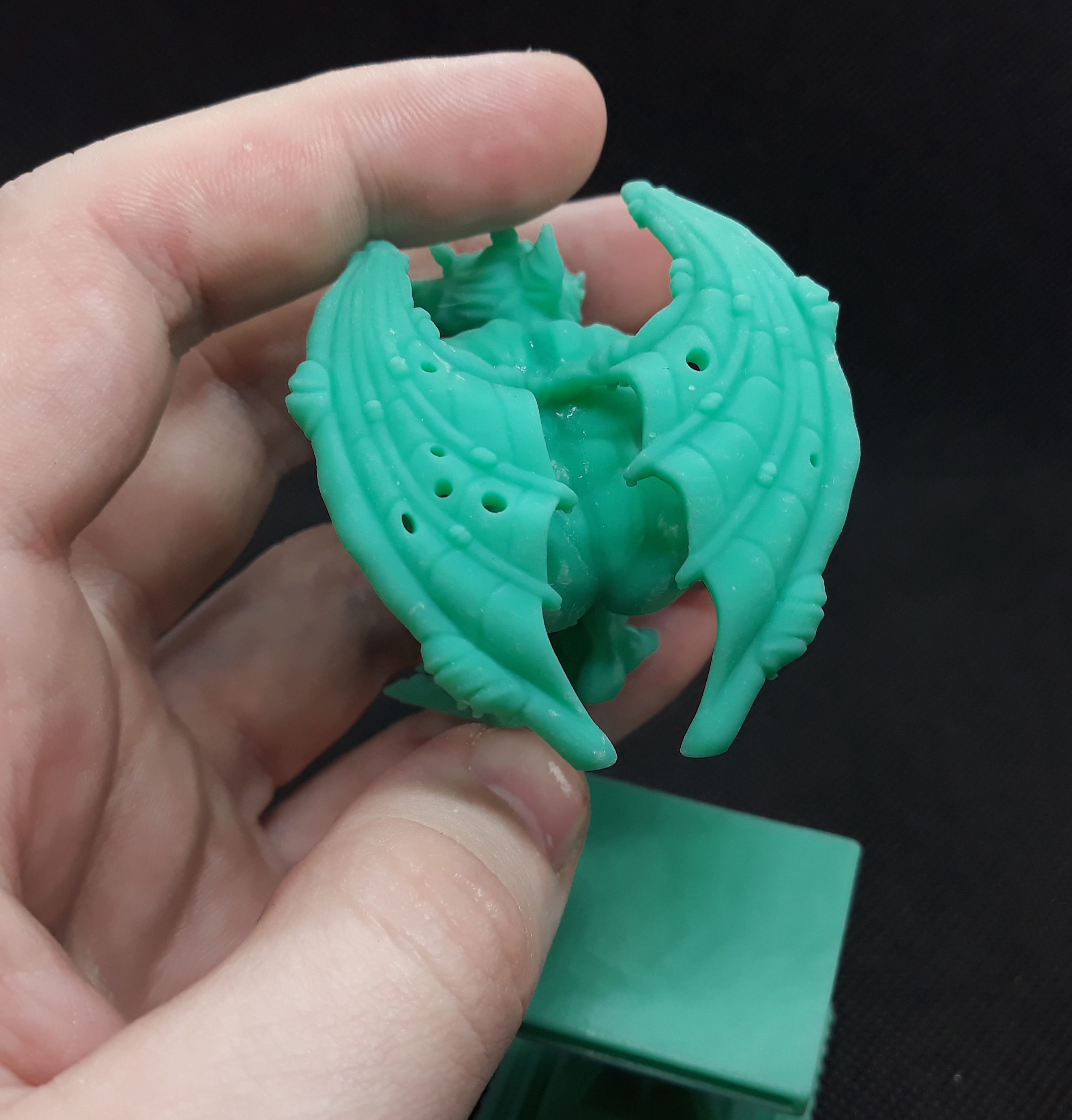 Gargoyle 3d print plastic statue of demon 3D print model_3