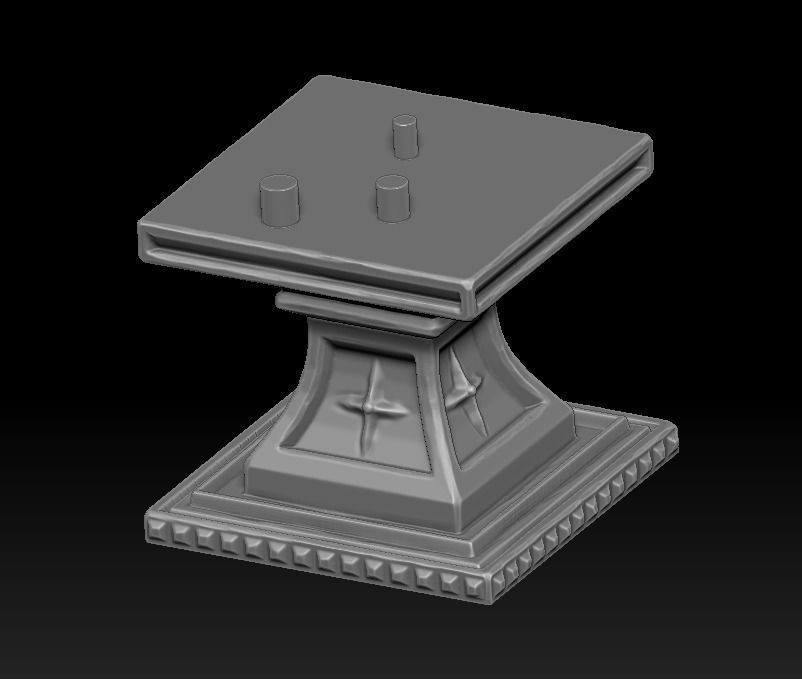 Gargoyle 3d print plastic statue of demon 3D print model_19