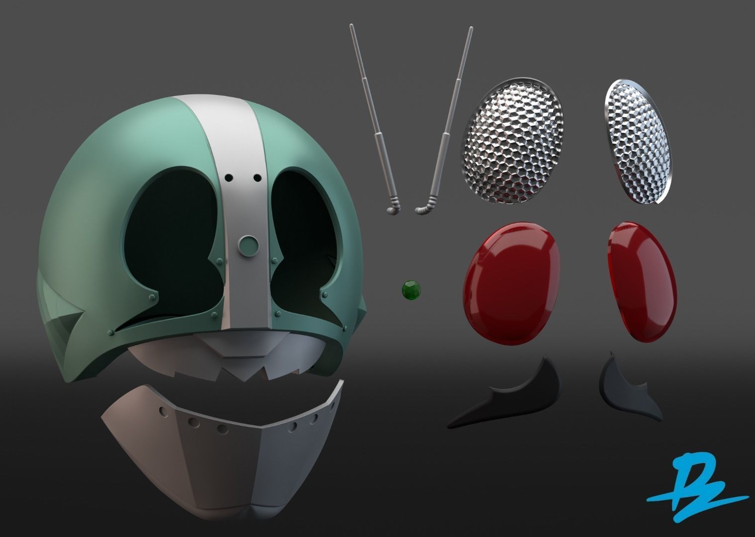 Kamen Rider Ichigo Showa  3D print model_2