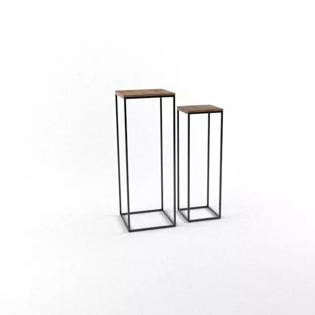  Pillar Raffles set of 2 3D model_0