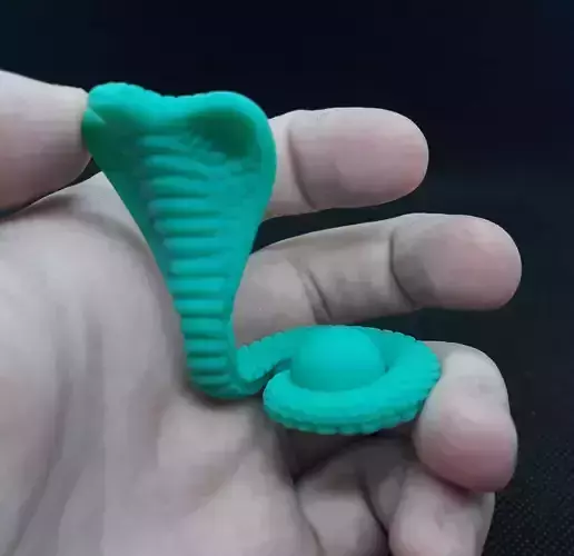 Snake 3d print toy