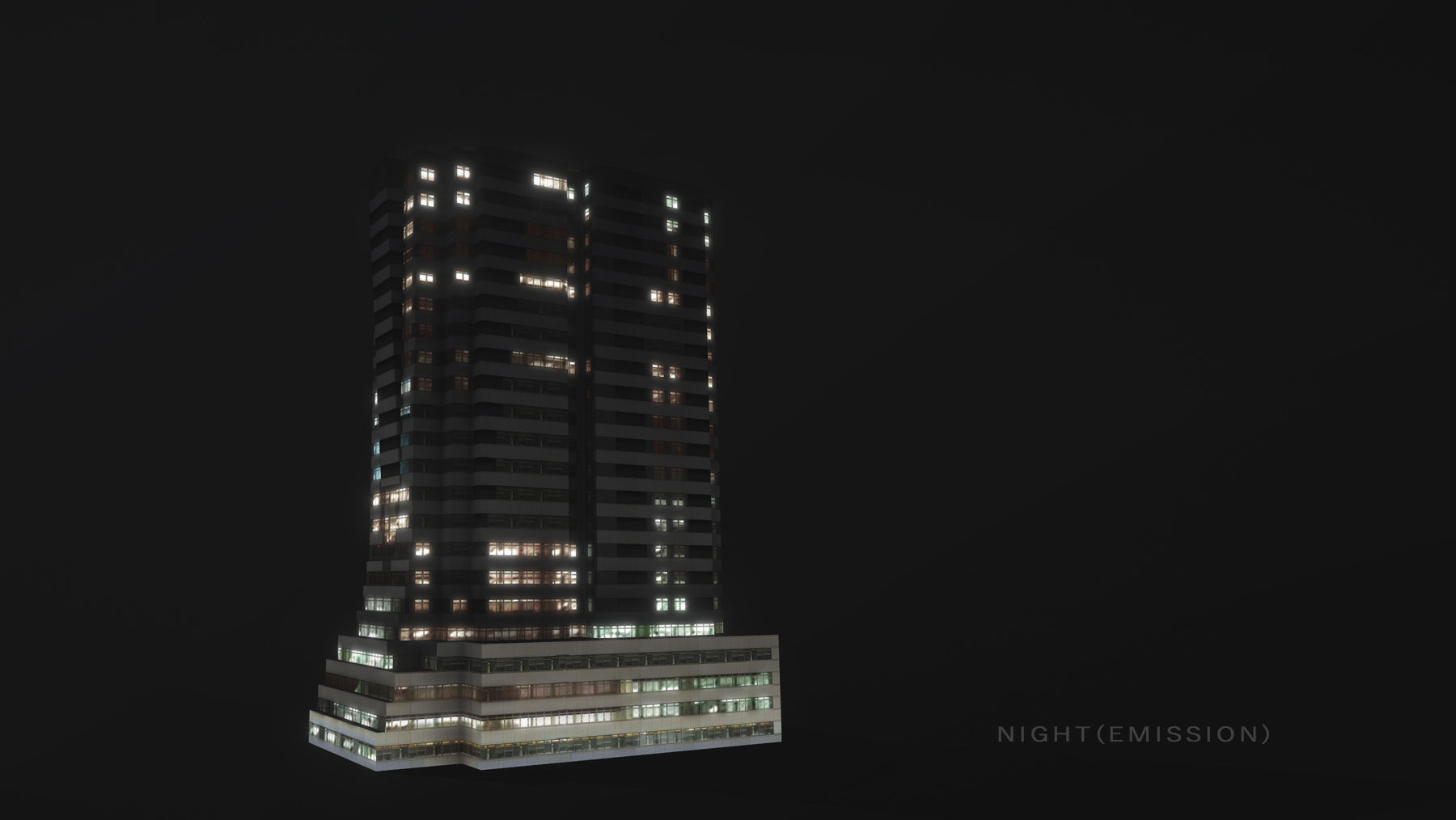 Building Erevan Avnik Low-poly 3D model_13