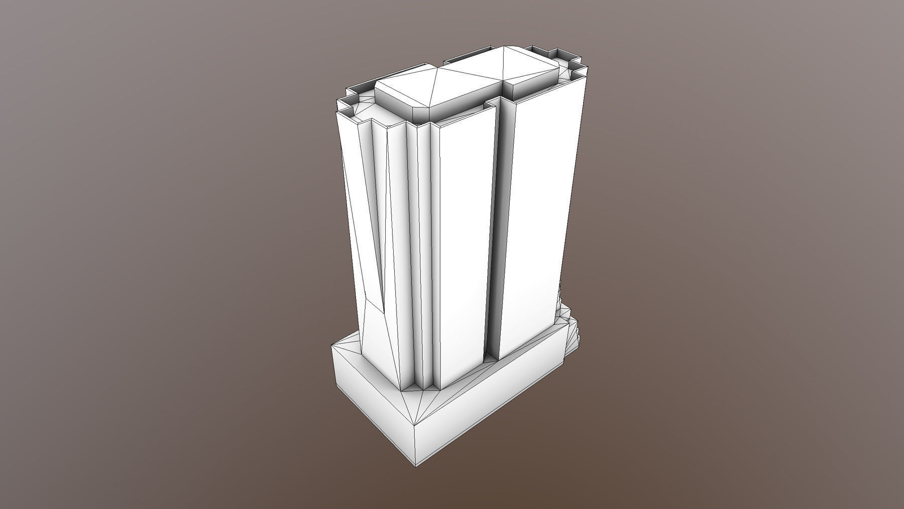Building Erevan Avnik Low-poly 3D model_10