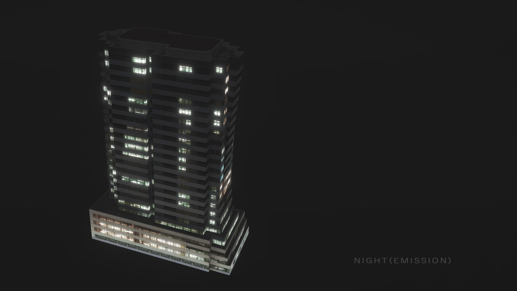 Building Erevan Avnik Low-poly 3D model_14