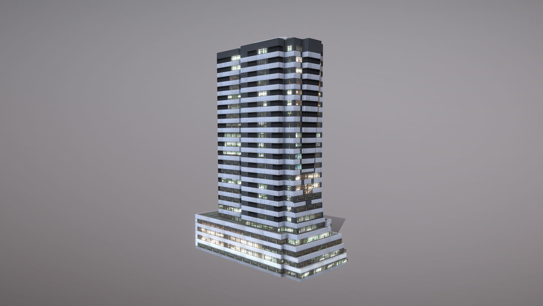 Building Erevan Avnik Low-poly 3D model_2