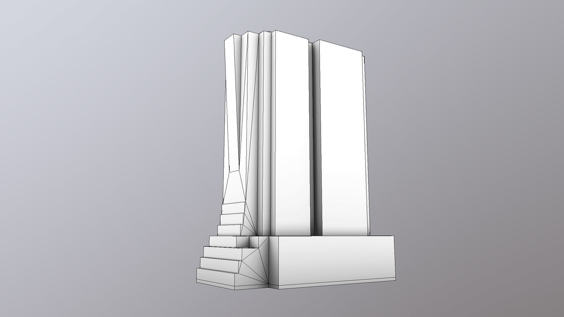 Building Erevan Avnik Low-poly 3D model_11