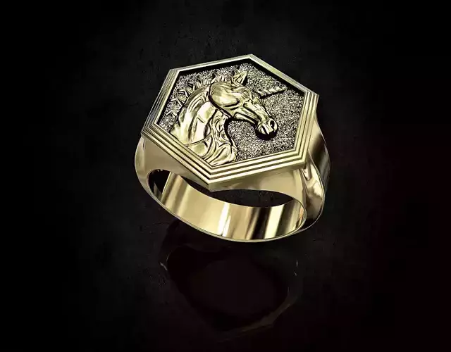 Unicorn Ring  3D print model