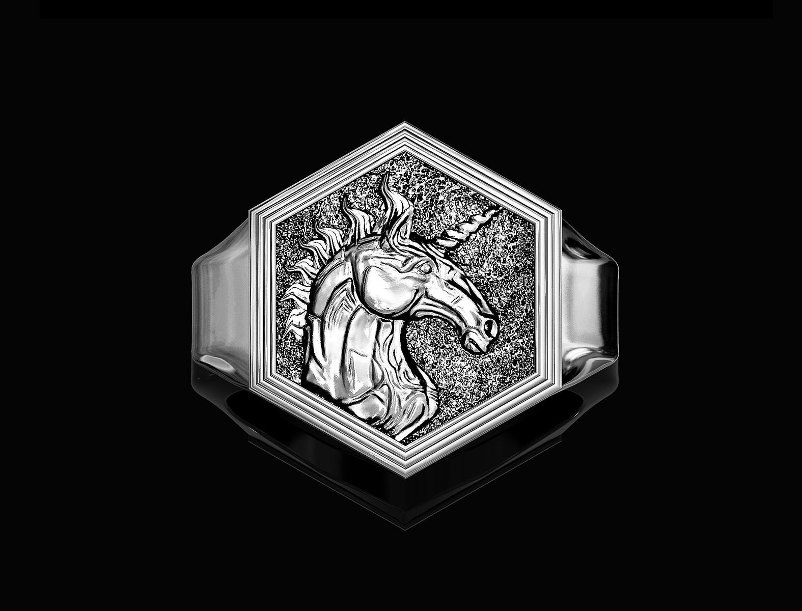 Unicorn Ring  3D print model_1