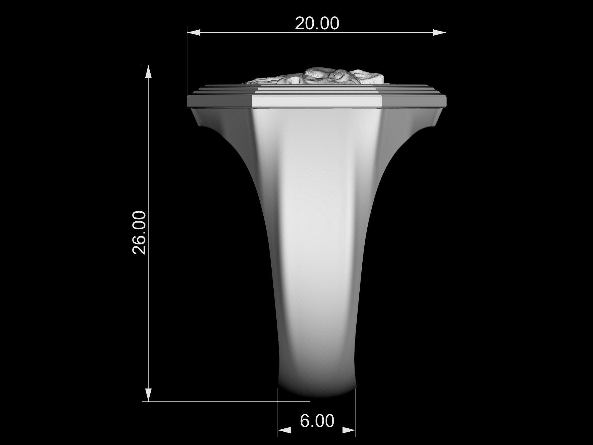 Unicorn Ring  3D print model_12