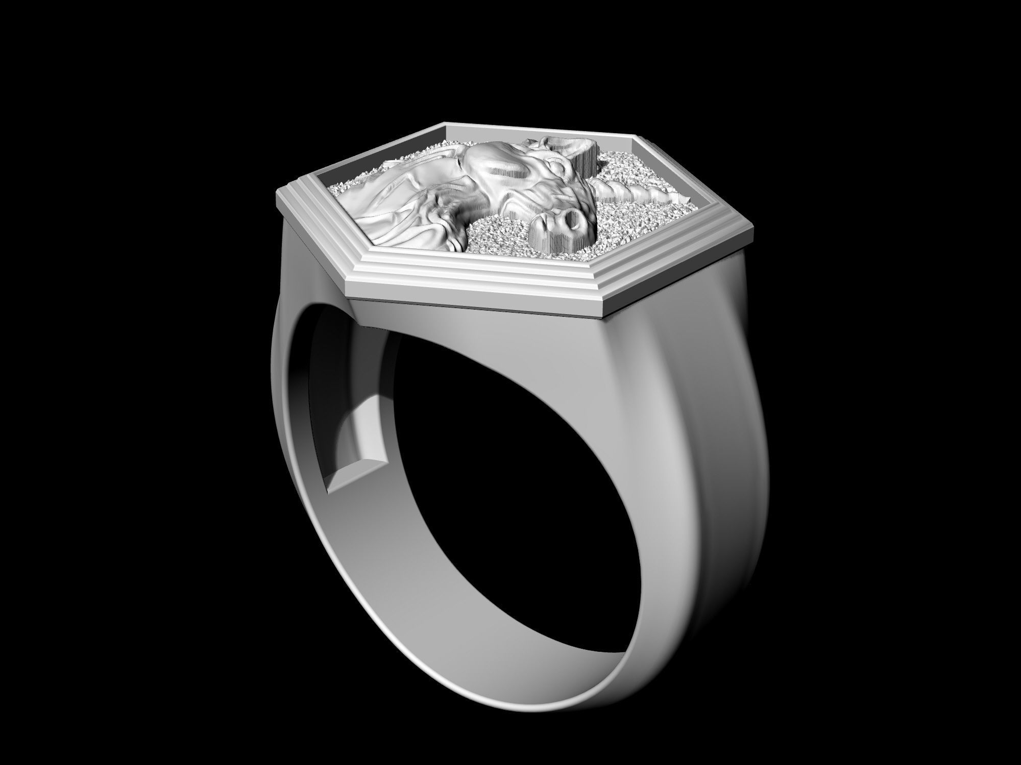 Unicorn Ring  3D print model_8