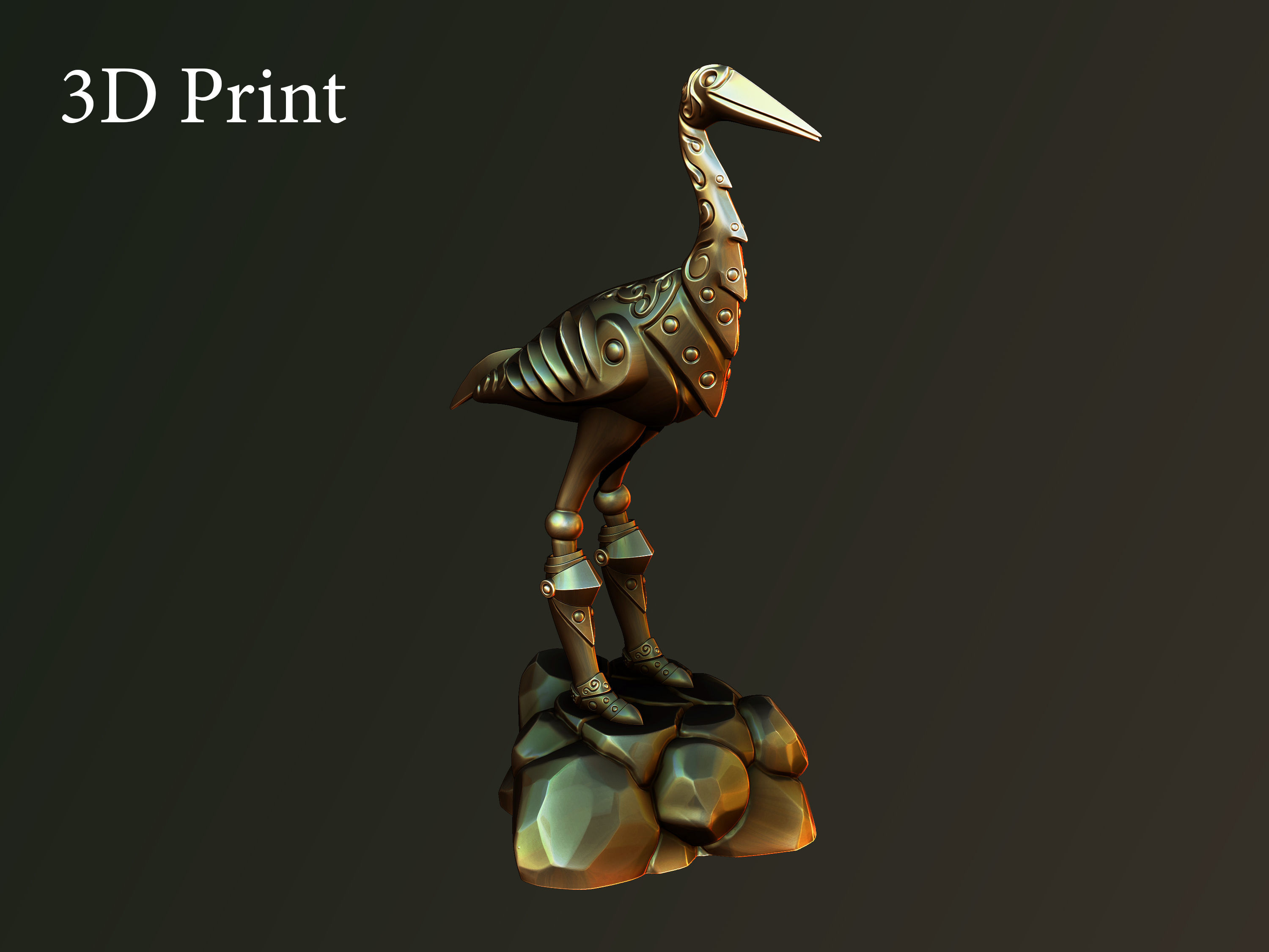 Heron knight 3d print Free 3D print model_7