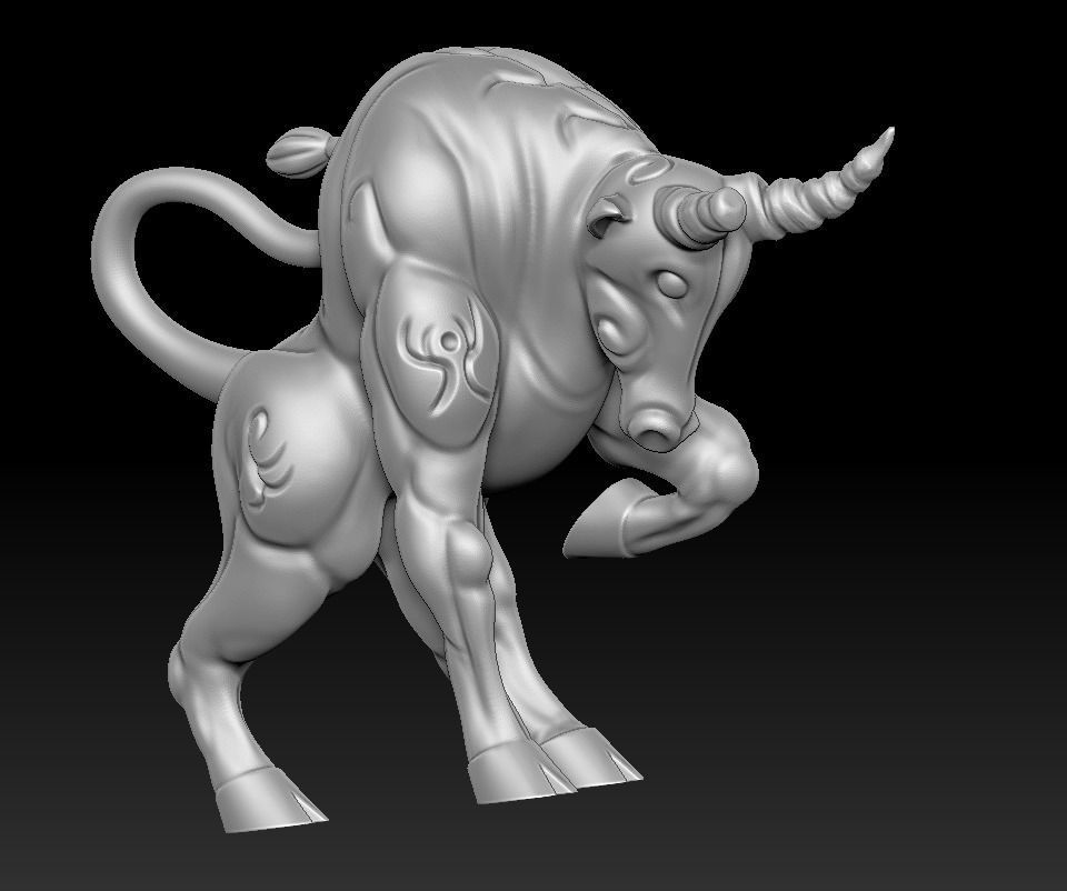 bull statue 3d print Free 3D print model_12