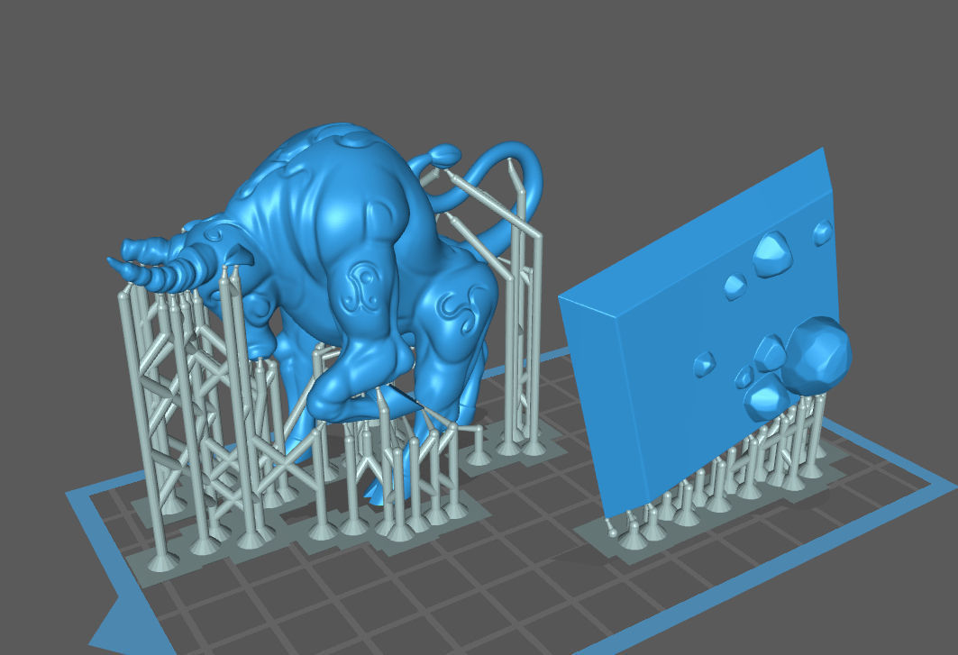 bull statue 3d print Free 3D print model_4