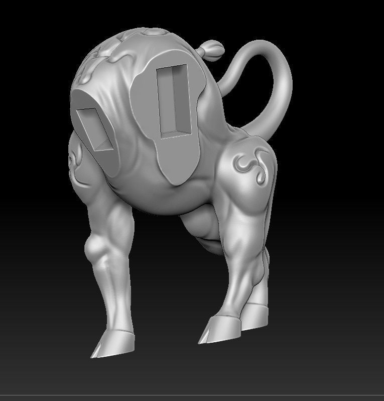 bull statue 3d print Free 3D print model_15