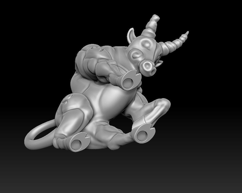bull statue 3d print Free 3D print model_14