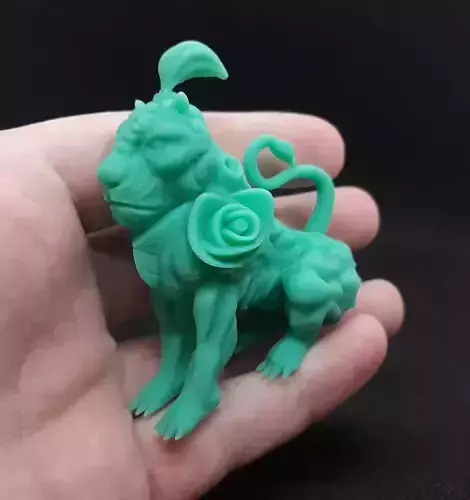 lion rose 3d print