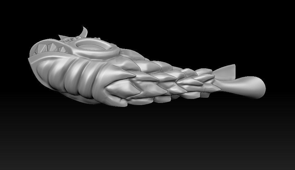 Angry fish 3d print Free 3D print model_10