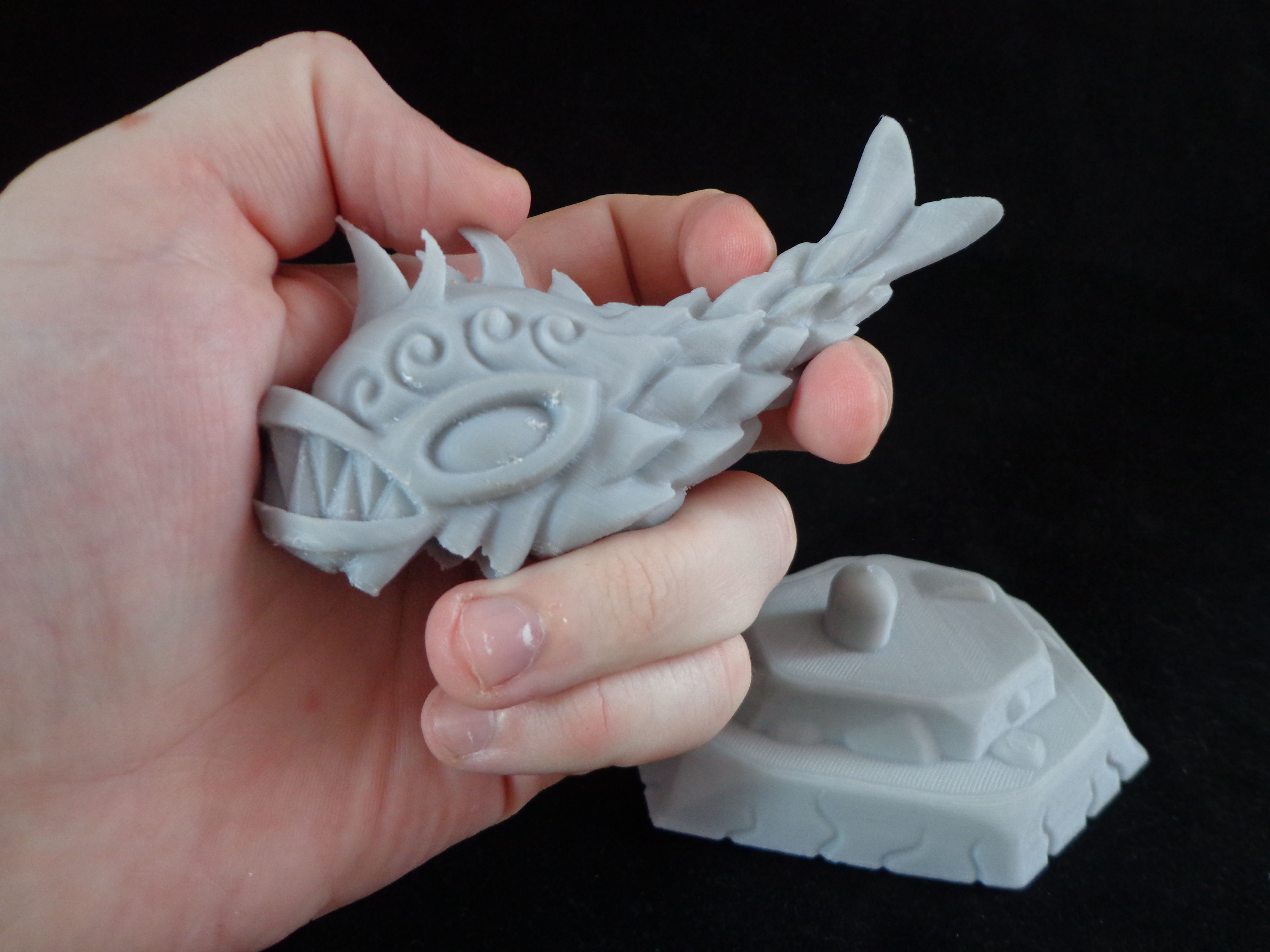 Angry fish 3d print Free 3D print model_3
