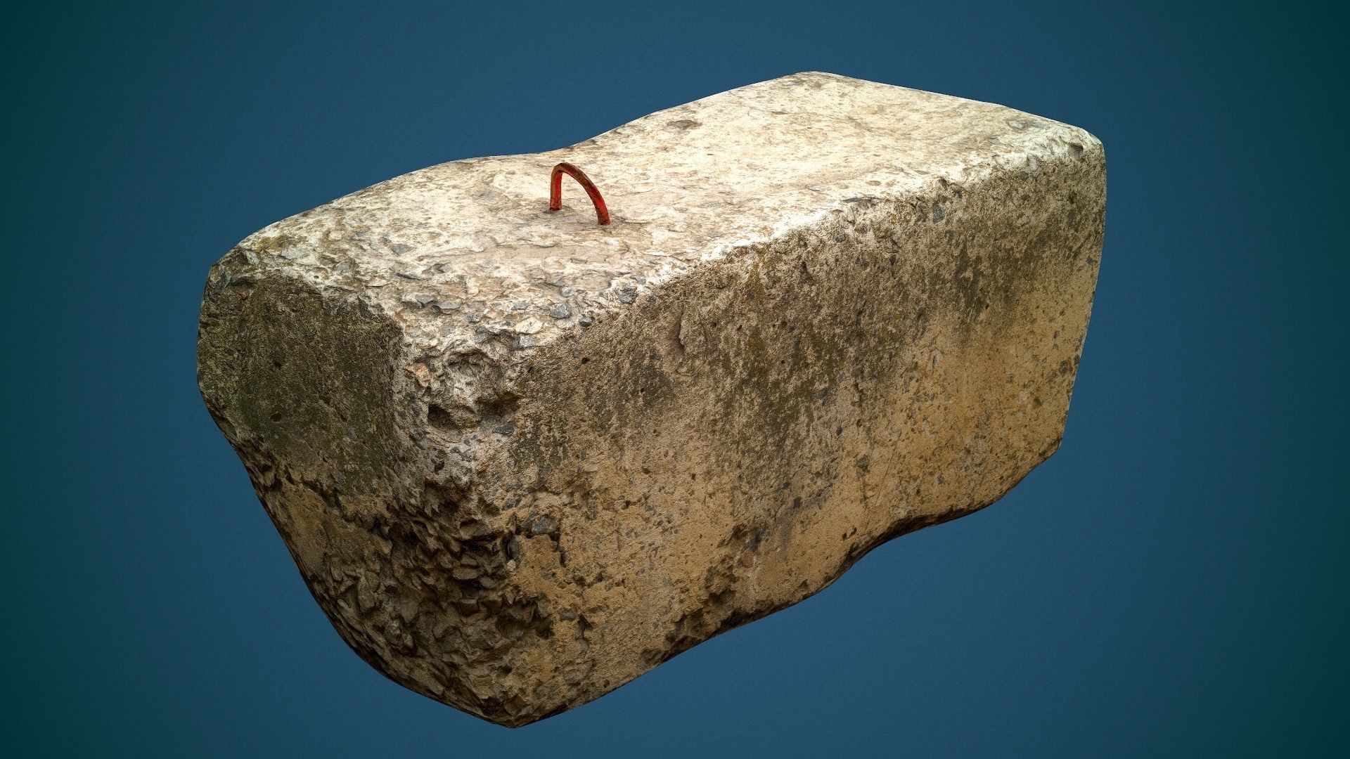 Concrete slab Low-poly 3D model_28