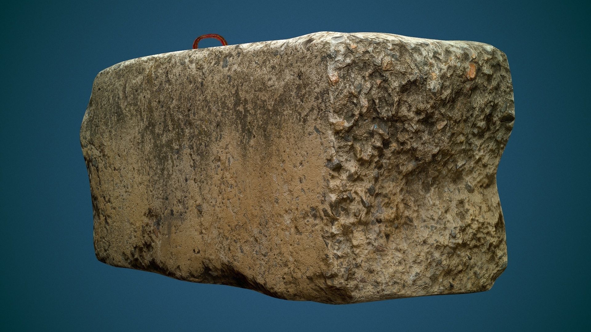 Concrete slab Low-poly 3D model_18