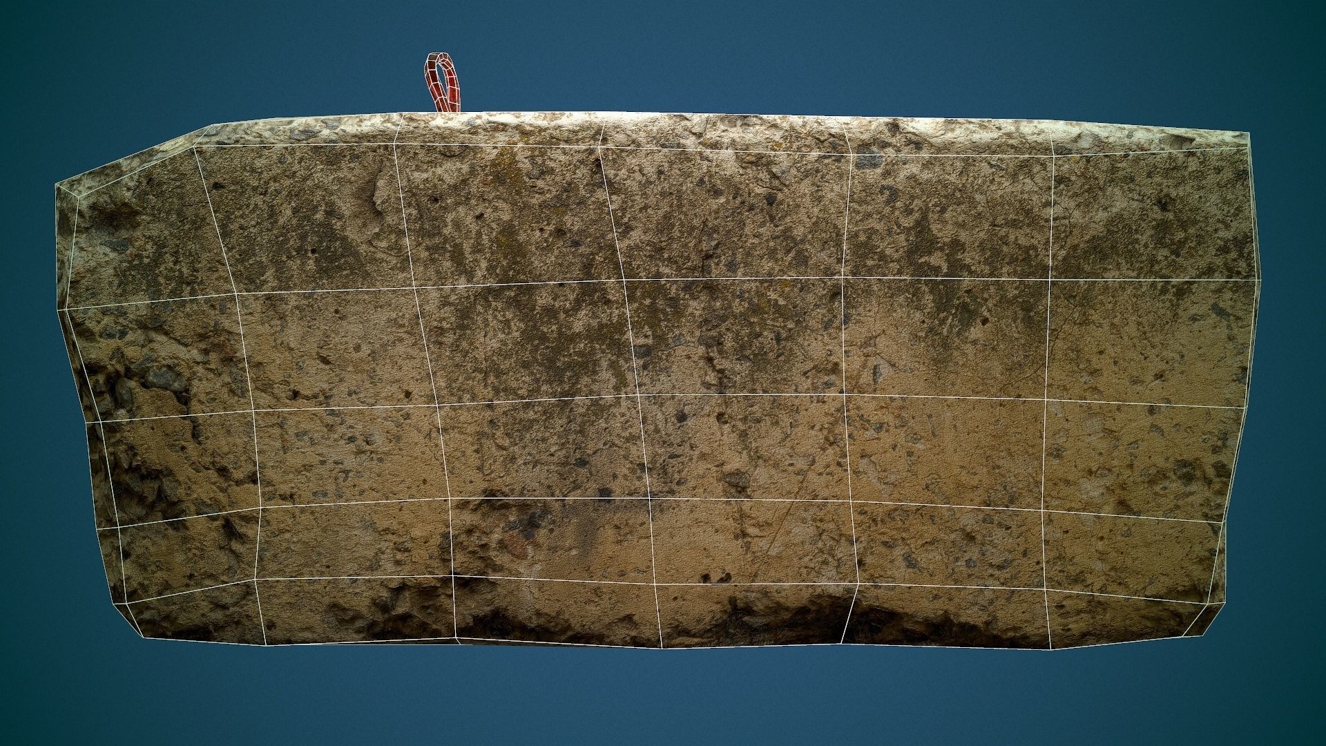 Concrete slab Low-poly 3D model_14