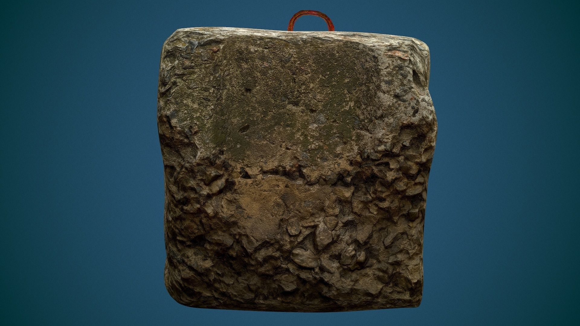 Concrete slab Low-poly 3D model_27