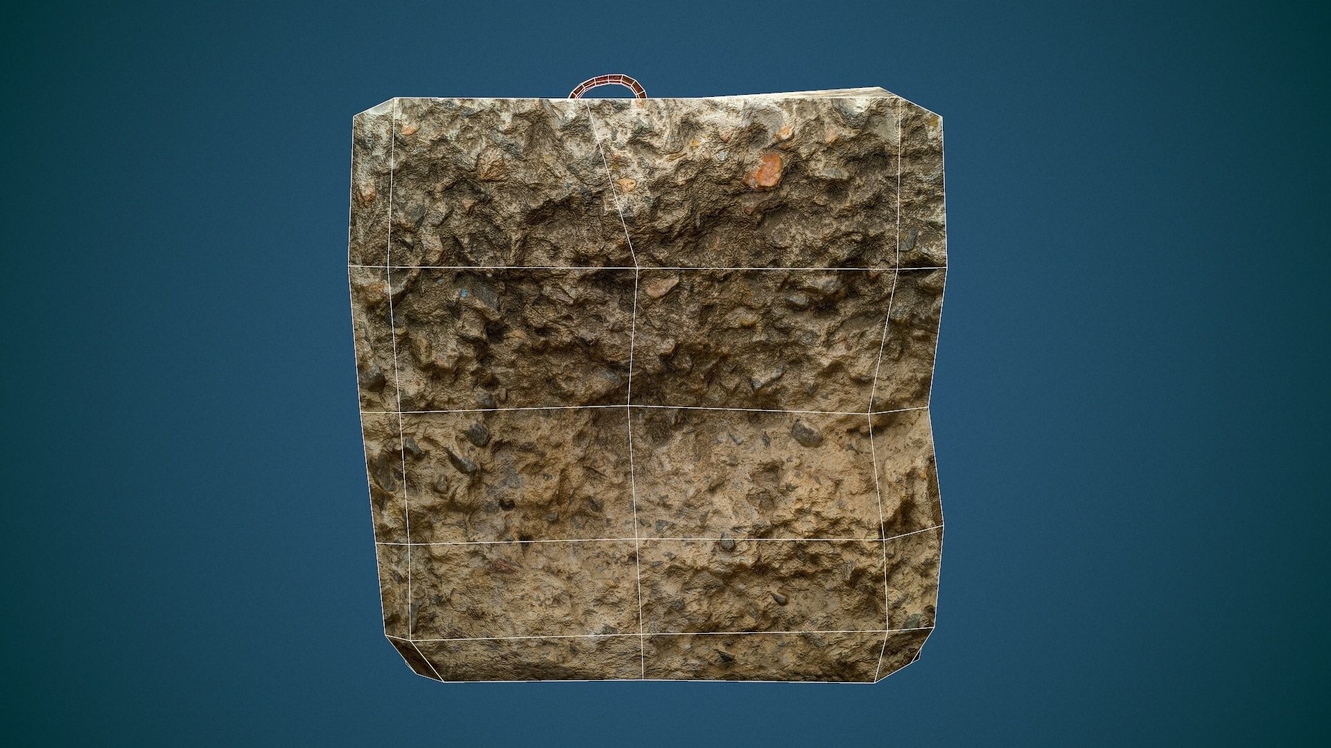 Concrete slab Low-poly 3D model_15