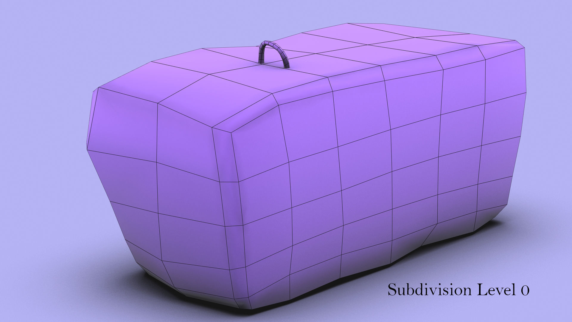 Concrete slab Low-poly 3D model_35