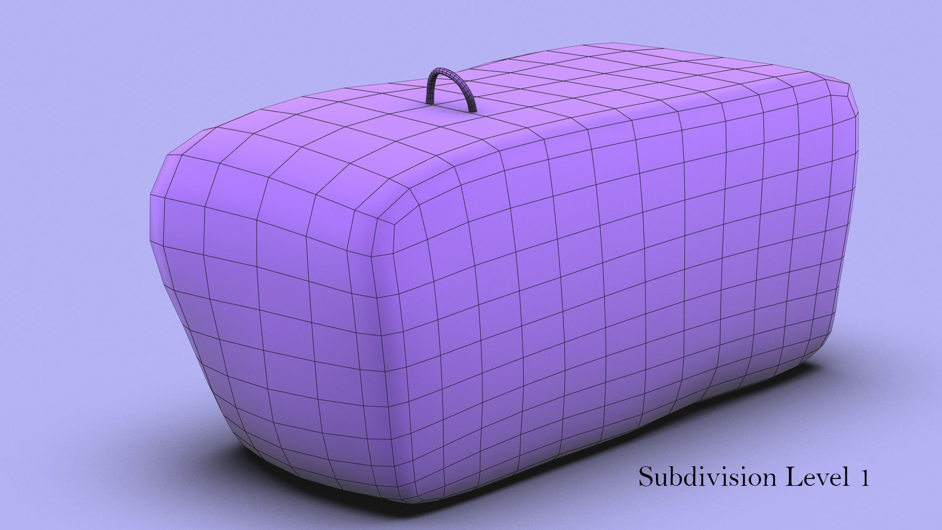 Concrete slab Low-poly 3D model_36